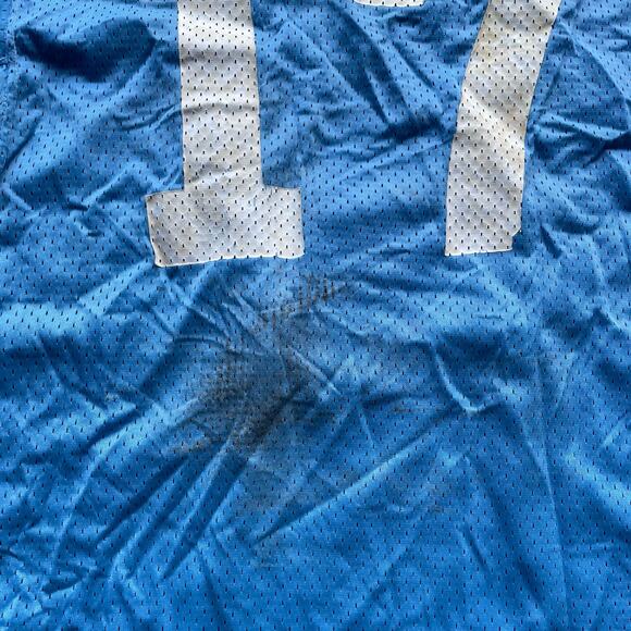 VINTAGE 60S CHAMPION FOOTBALL JERSEY SOUTH SALEM MEDIUM BABY BLUE - Picture 5 of 6